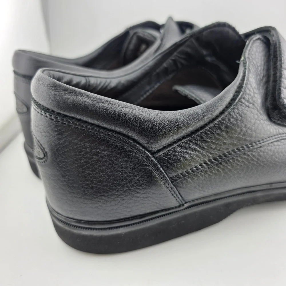 Rockport Walking Shoes Leather Hook Loop Strap Mens 13 Black Support  89-00H